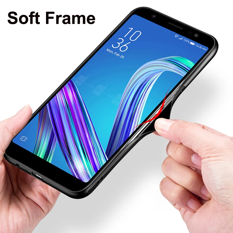 Для ASUS Zenfone MAX PRO M1 чехол MAXPRO M1 крышка градиентный мультфильм закаленное стекло Жесткий чехол для телефона для ASUS ZB601KL стеклянная оболочка