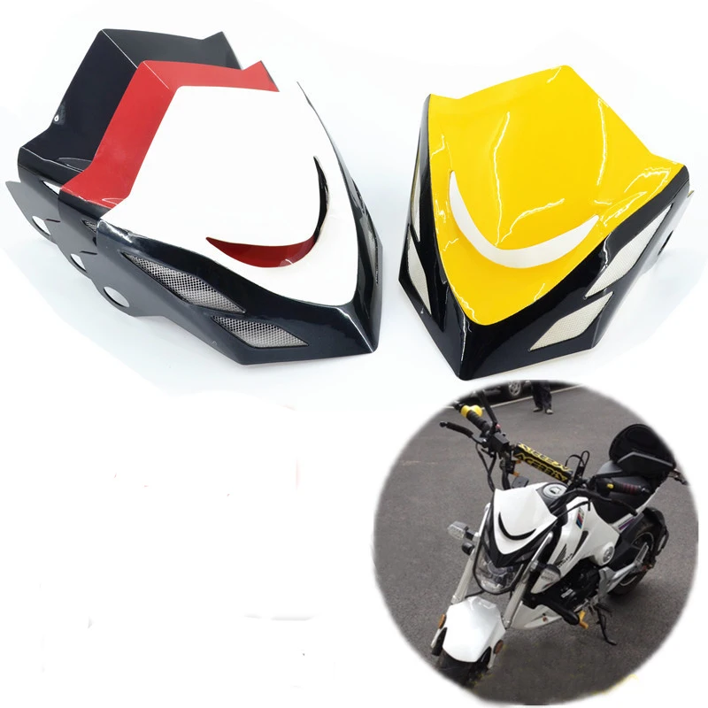 

Motorcycle Headlight Front Upper Cowl Head Light Fairing Cover Wind Shield Screen For Honda Grom MSX125 MSX 125 2013 2014 2015