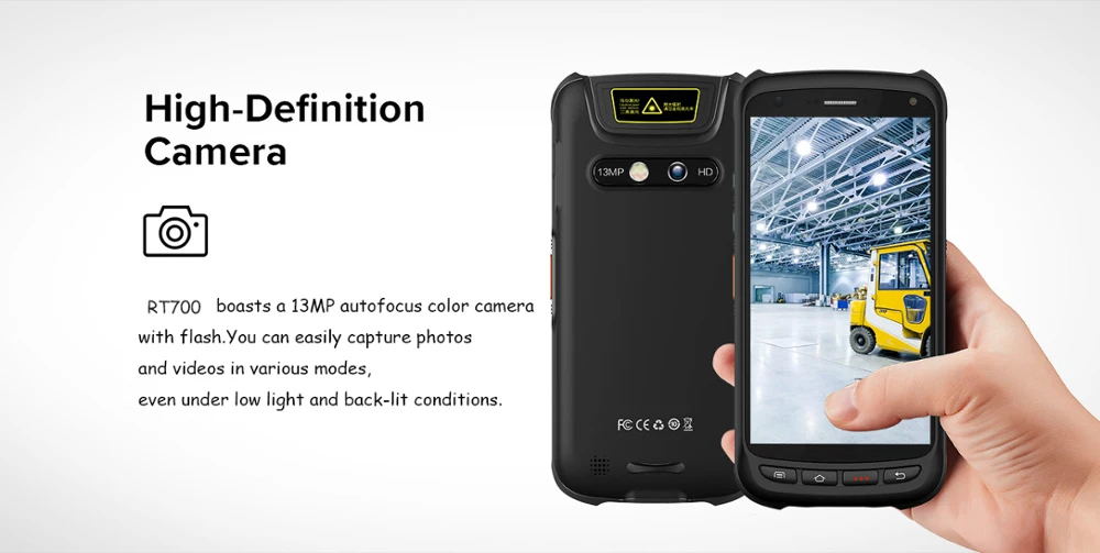 Robusto à Prova 6.0 com Gps Industrial Exterior Água Telefone Inteligente 4g 1d 2d Barcode Scanner Handheld Android Wifi Bluetooth 5.2 Ip67 d' 5 Barcode Scanner Handheld Android 6.0 com GPS wiFi Bluetooth