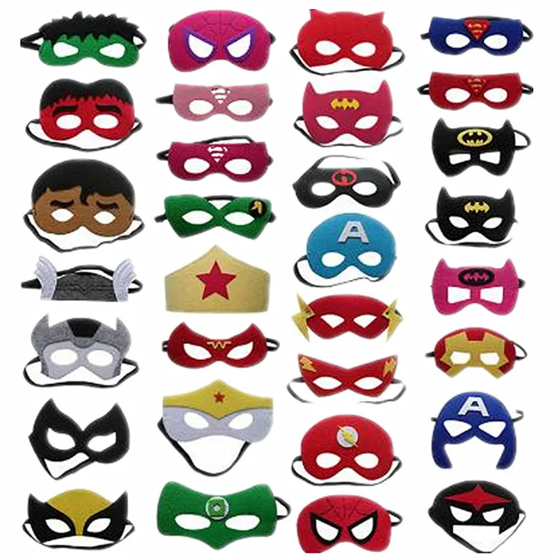 30 цветов, детская маска супергероя, косплей, Супермен, бэтма, Человек-паук, Тор, зеленый, гигантский, на Хэллоуин, Рождество, костюм для взрослой вечеринки, маска