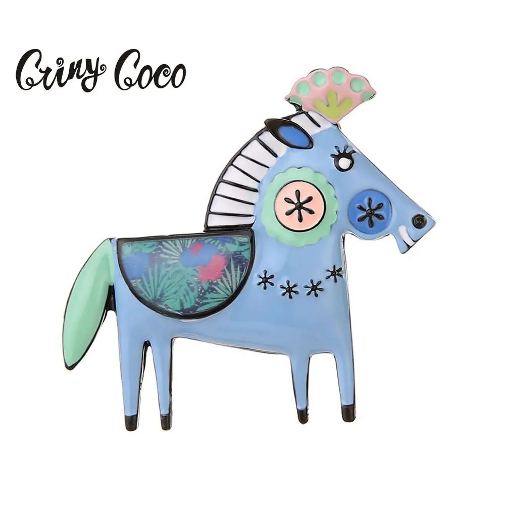 

Kids Classic Alloy Enamel Horse Brooch Pins Metal Scarf Pin Christmas Gift Metal Animal Brooches Banquet Wedding Jewelry Women