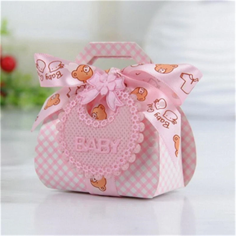 2017 New Arrivals 24Pcs DIY Paper Gift Box Christening Baby Shower