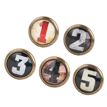 

5Pcs Vintage Cabinet Door Drawer Bin Dresser Handle Pull Knob Furniture Hardware