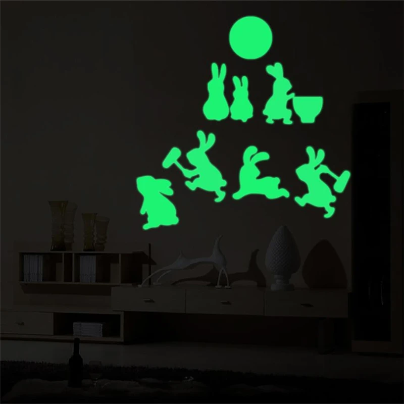 2018 New Creative Glow In Dark Wall Cat Stickers Wall Stickers Night