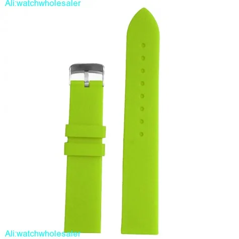 20mm New Green Cartoon Silicone Jelly Rubber Lady Watch Band Straps WB1086G20JB