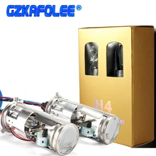 GZKAFOLEE 12 В 55 Вт h4 ксеноновая лампа 4300 К 6000 К 8000 К белая лампа для автомобильных фар мини-проектор с двойными линзами кожухи