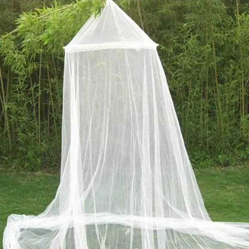 

Excellent ! New White House Bed Lace Netting Canopy Circular Mosquito Net Mosquitera Malla De Mosquito 1pc Free Shipping