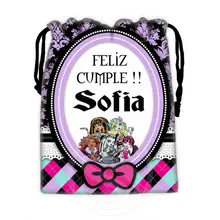 H-P764 Custom Monster high#8 drawstring bags for mobile phone tablet PC packaging Gift Bags18X22cm SQ00806#H0764