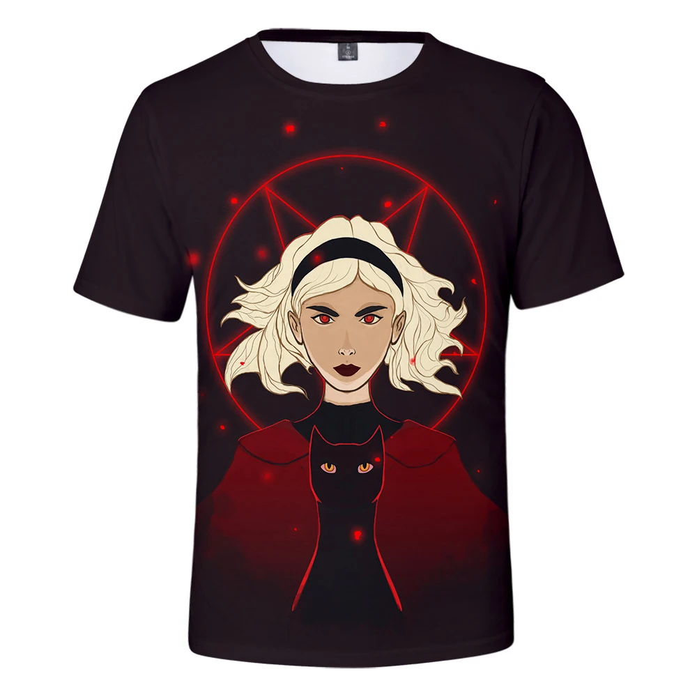 

Hot Sale sabrina 3D Print t shirt Men And Women Summer Fashion o-neck short Sleeve tshirt Chilling Adventures of Sabrina tops
