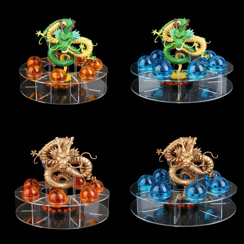 

Anime Dragon Ball Z Action Figure Toys 15cm Dragon Model With 7pcs Balls And Shelf Brinquedos Kids Toy Collections