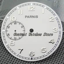 38,9 мм Parnis белый циферблат подходит ETA 6497 Sea-gull st36 движение наручные часы лица