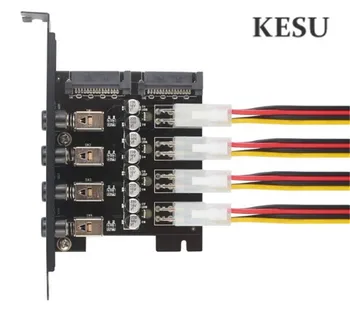 

New PH3 Desktop computer hard disk drive power control switch power saving controller with 4Pin 4-Pin to SATA power cable