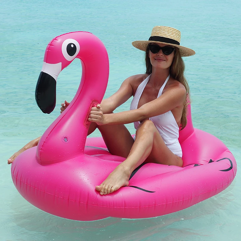 Raksasa Inflatable Mewah Flamingo Pool 