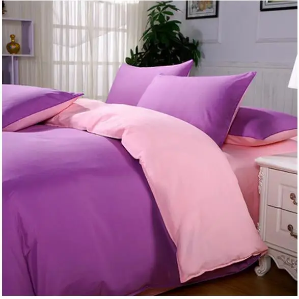 

Contracted household pure color 4 is 1.2 m m double quilt cover sheet are plain 1.5/1.8 three four-piece free shipping