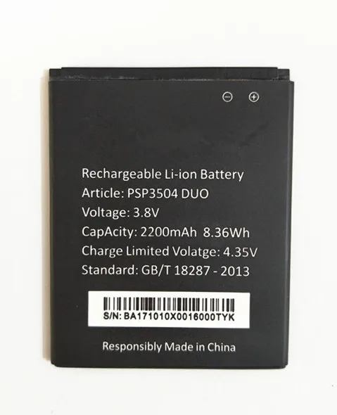 B TAIHENG 100% новый аккумулятор psp3504 Duo 2200 мАч Сменный для телефона Prestigio Muze C3 3504