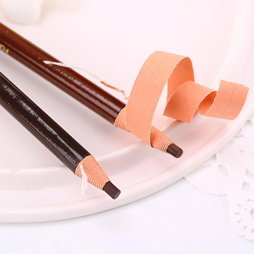 12 шт./партия водонепроницаемый карандаш для бровей стойкий не цветущий карандаш для подводки бровей ручка инструмент для макияжа 5 цветов Дополнительный набор