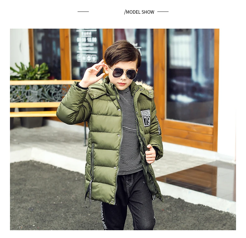 New Fashion Hot Sale Children Russian Parkas Winter Jacket For Boy Korean Clothes Thick Cotton Down Cotton-Padded Coat