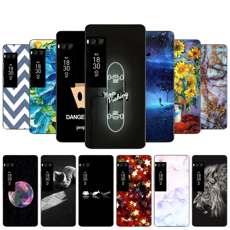 

Protection Cases for Meizu Pro 7 5.2 inch Soft Silicon Case for Meizu Pro 7 Back Phone Cover Case Skateboard Printing Shell