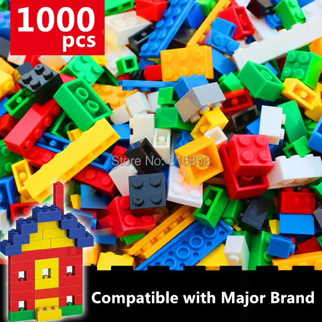 

NEW 1000pcs Basic Bricks Bulk Building Blocks Parts DIY Toys Compatible with legoed
