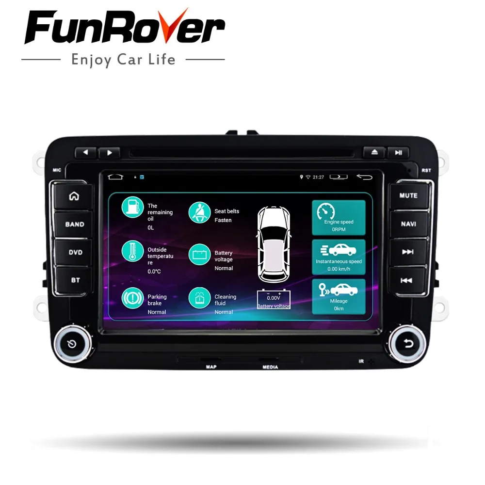 

FUNROVER 7"2 din android 6.0 Car dvd Stereo Player GPS Navigation In-Dash For VW Volkswagen POLO PASSAT Golf Tiguan Skoda Rapid