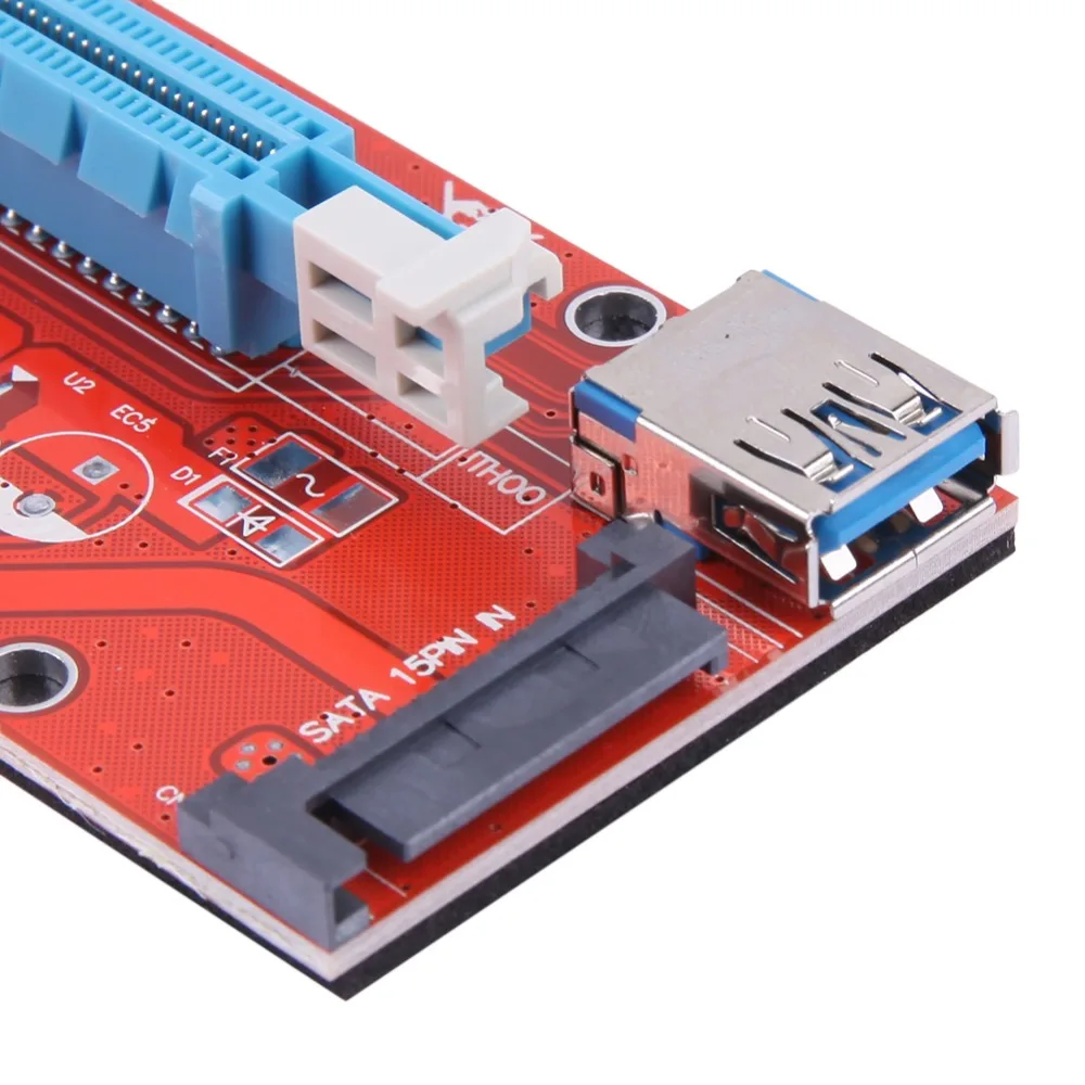 60 см PCEI64P-N03 007 S переходная карта pci-e карта PCI Express 1X 16X USB 3,0 плата адаптера провод удлинительного кабеля для Bitcoin BTC Minging