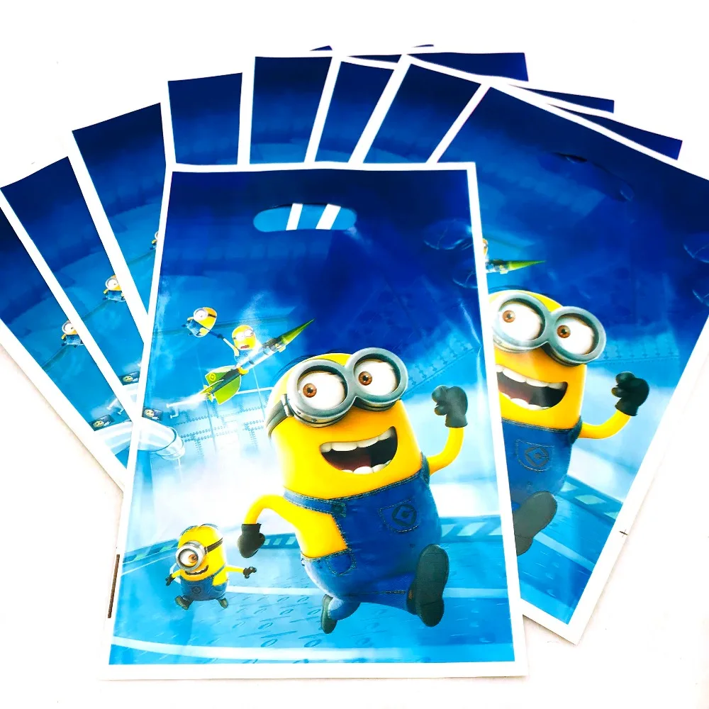 10pcs Minions Gift Bag 1st Birthday Boy Party Decoration Loot