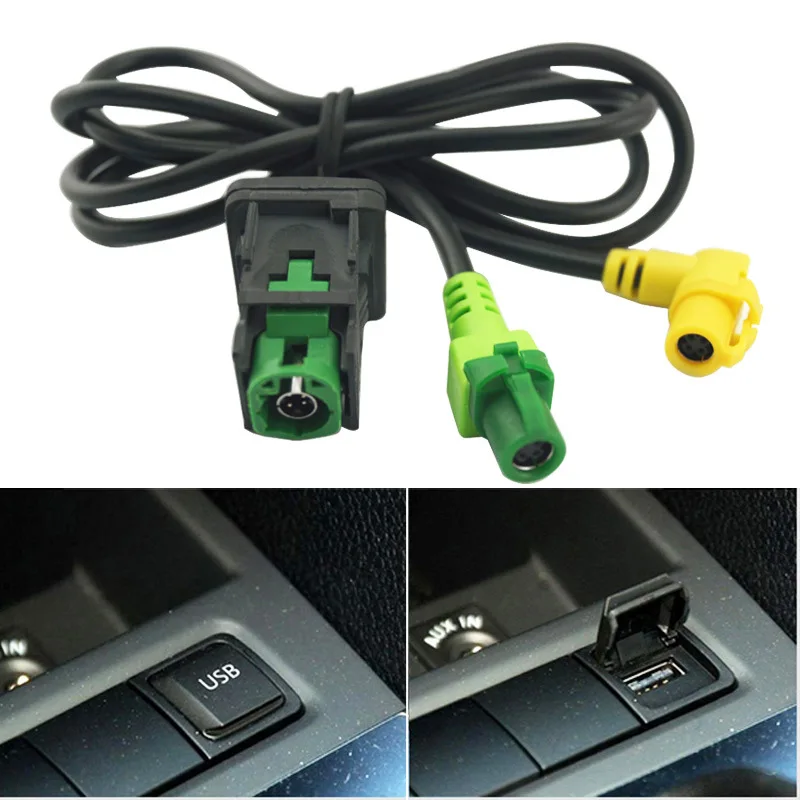 AUX USB Switch Cable For VW Golf 5/6 Scirocco Passat jetta mk6 USB