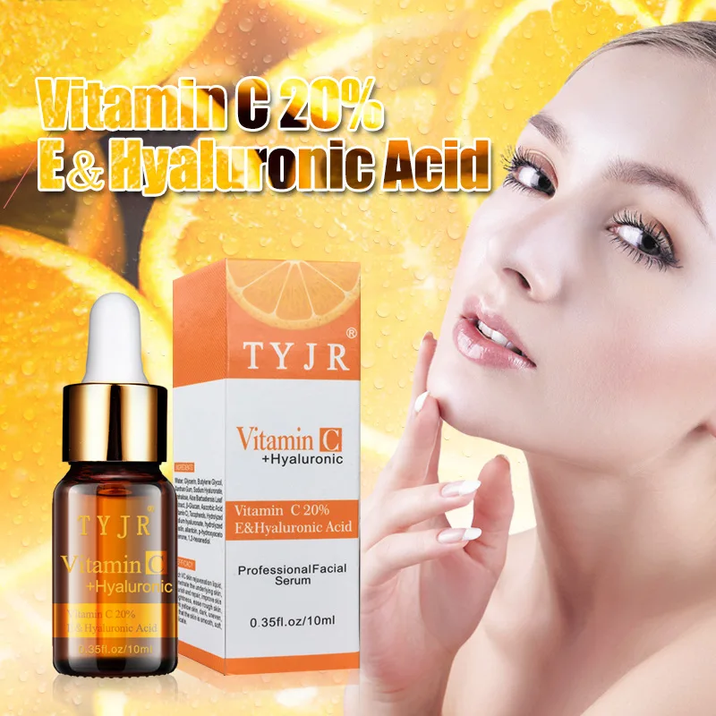 

Vitamin C Serum Anti-Wrinkle Firming Facial Serum with Hyaluronic Acid Vitamin E Essence Whitening Anti-Aging Face Cream Freckle