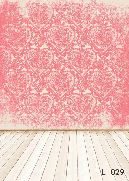 heart valentine backdrops photography wood floor studio photo