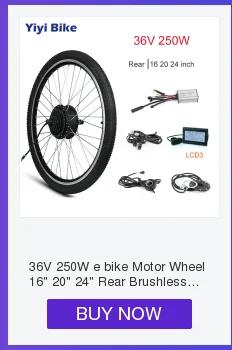 Perfect Electric Bike Conversion Kit Front Motor Wheel 500W 36V Brushless Non-gear Hub Motor Engine KT LCD3 LCD5 20 24 26 inch With Tire 4