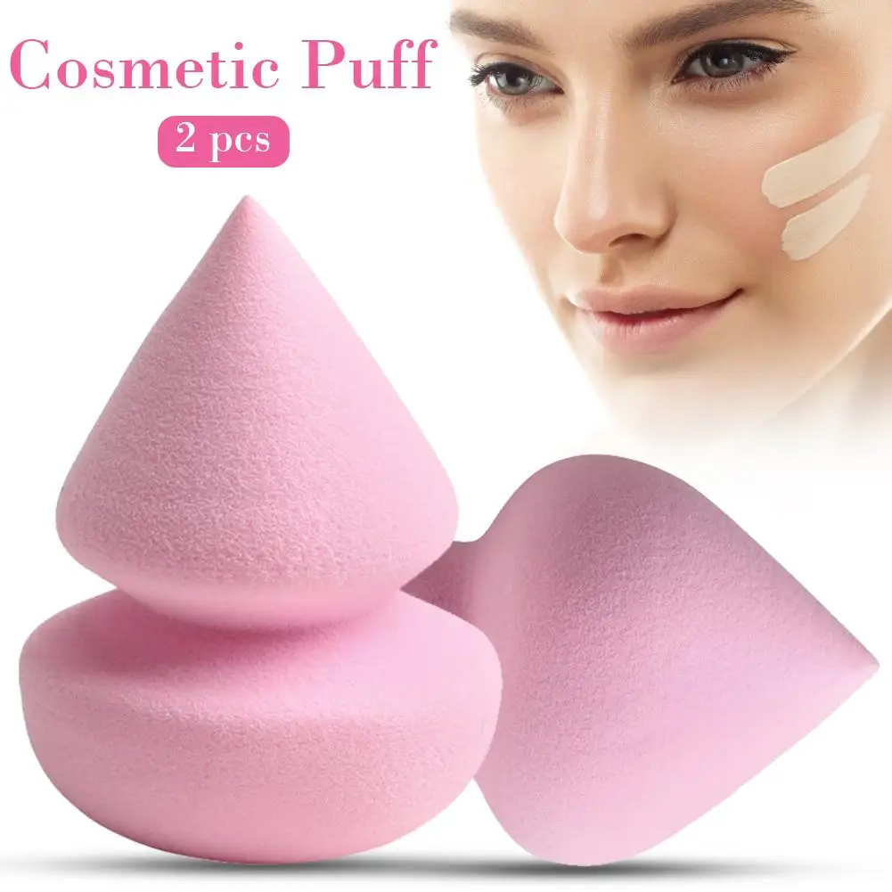 2 шт. косметический спонж для макияжа спонж для нанесения пудры гладкая Красота Косметика различные спонж для нанесения макияжа инструмент для красоты