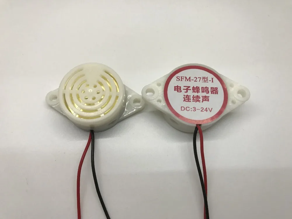

100PCS New original SFM-27 type DC3-24V continuous sound intermittent sound active buzzer 3105A high decibel alarm