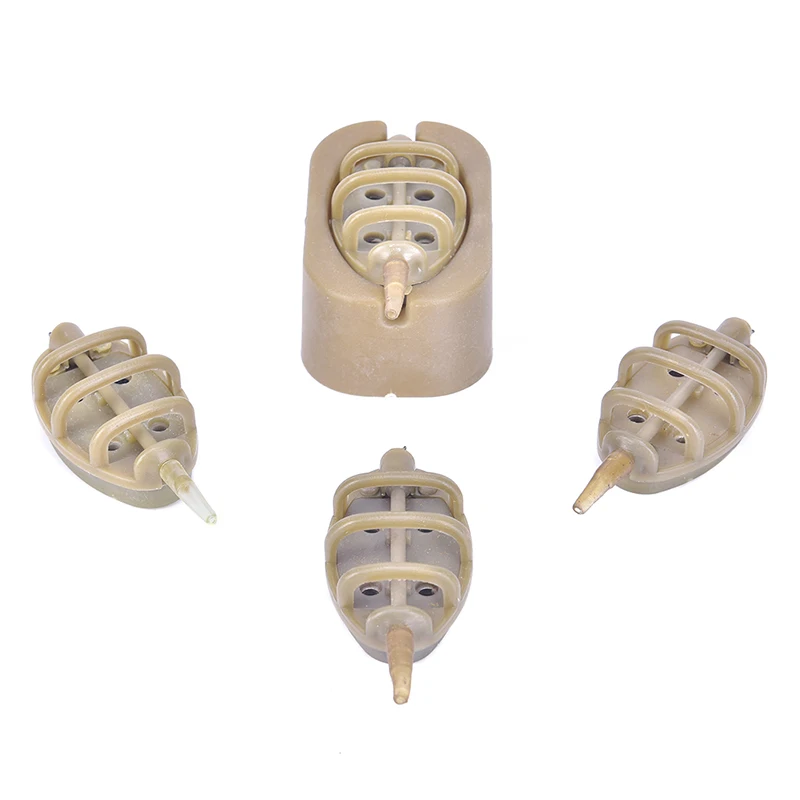 Carp Fishing Method Feeder Mould 15g 20g 25g 35g 30g Inline Feeders High Capacity lead sinker Bait Thrower | Спорт и развлечения