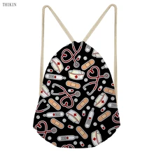 THIKIN/женская сумка для плавания; рюкзак с принтом медсестры; спортивные сумки; пляжная водонепроницаемая сумка на шнурке; логотип для девочек на заказ