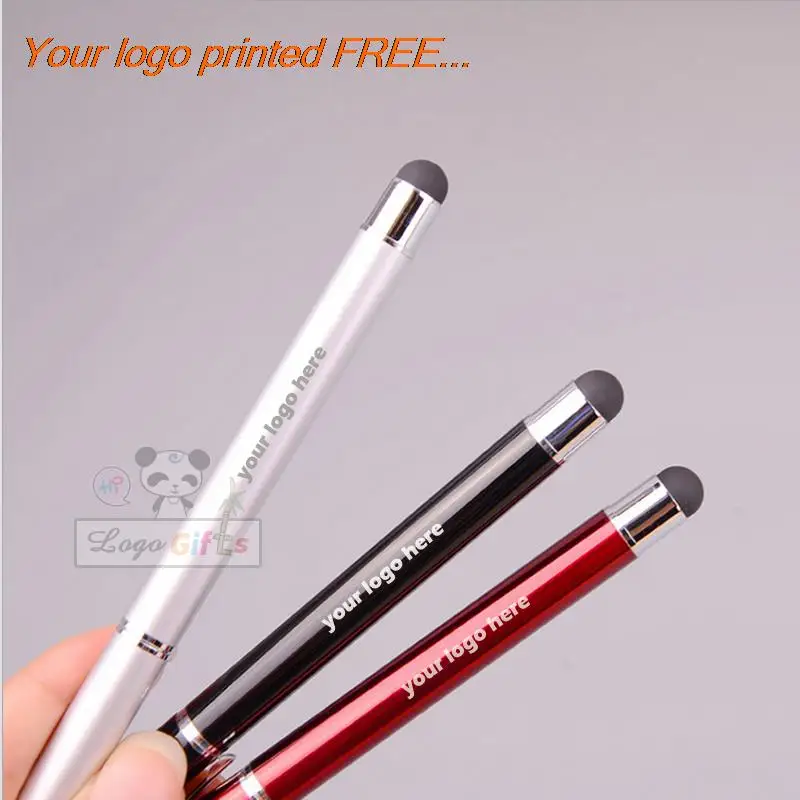 Presente de Casamento Livre para Sua Festa de Ano Novo Caneta Stylus Logotipo Personalizado Texto Empresa Multi Função 30 pc Tela Toque Metal 8 personalizado texto livre para sua empresa festa