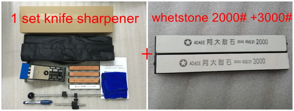

Edge pro est Knife Sharpener system Kitchen Scharf-System-Tool Fix-Winkel + whetstones 2000#3000#