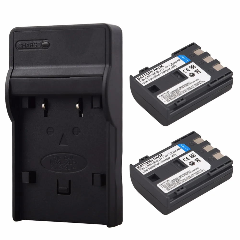 

1200mAh NB-2L NB2L NB-2LH Camera Battery For Canon PowerShot S30 S50 S60 S80 EOS 350D MV940 MV901 Battery NB 2LH NB2LH + Charger