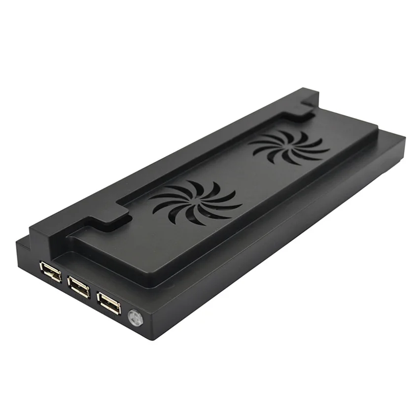  Vertical Stand with Dual Cooling Fan for Xbox one S/Slim 3 USB Ports Hub Vertial Cooling Base/Dock 