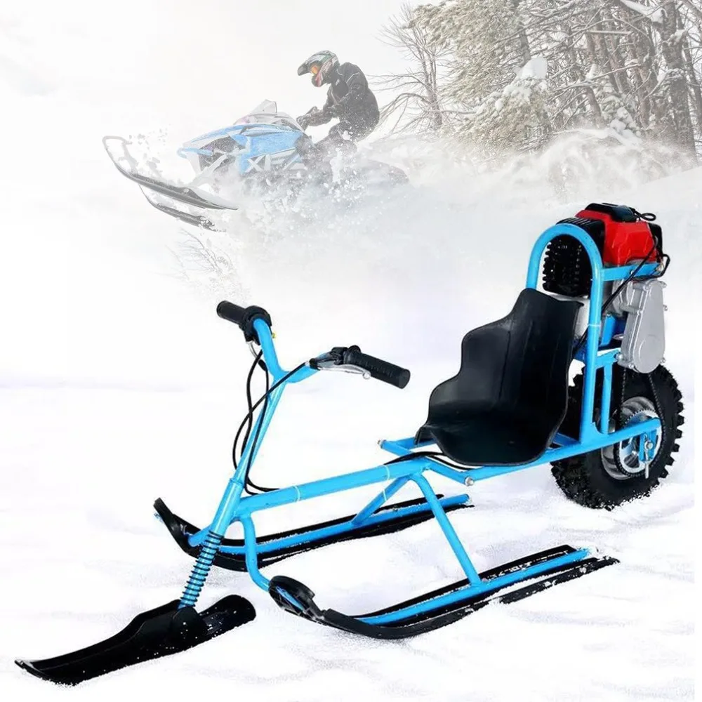 

Electric Skiing Vehicle Single Board Fuel Snowmobile Directional Snow Sledge Skiing Boards For Children Skiing Equipments