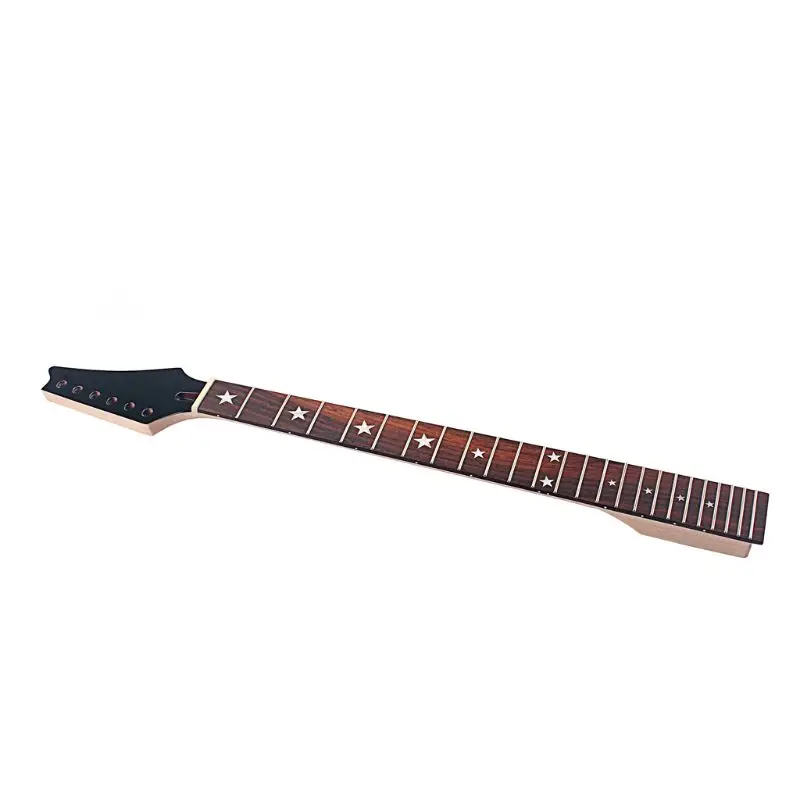 

OOTDTY Electric Guitar Neck For IB Parts Replacement Maple with Rosewood Fretboard 24 Fret