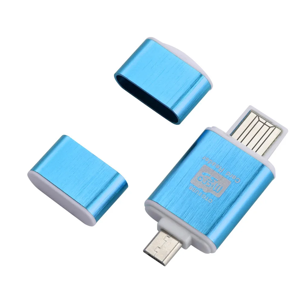 Портативный считыватель карт 2 в 1 Micro SD карты OTG высокоскоростной USB2.0 флэш-накопитель считыватель для смартфона Планшетные ПК Прямая