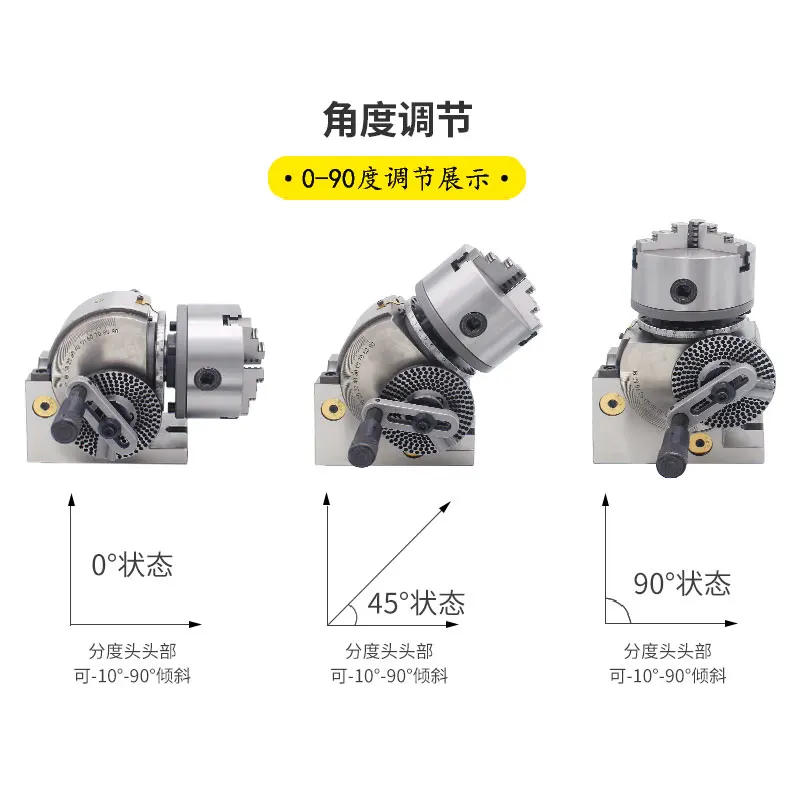 Универсальная индексационная головка BS-0/BS-1 индексационная пластина 360 градусов делительная головка 4/5 дюймов