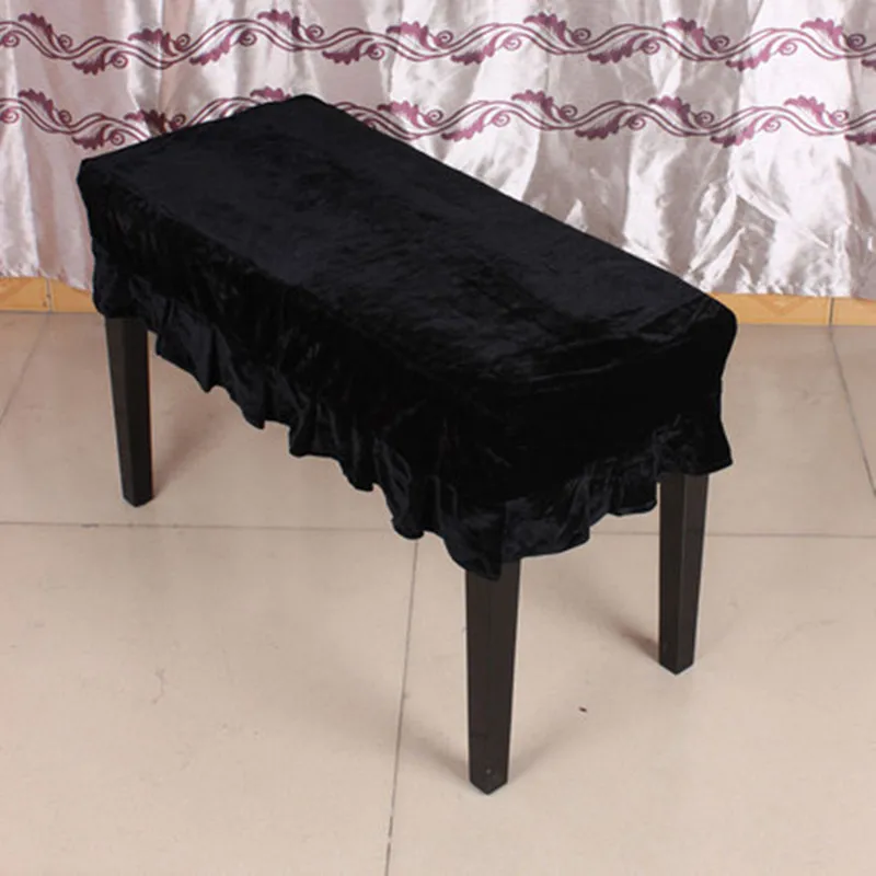 Piano Chair Covers Stool Chair Bench Cover Pleuche Decorated With