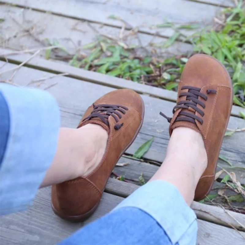 MCCKLE/Женская обувь на плоской подошве; осенние мокасины на платформе со шнуровкой; женская повседневная обувь из натуральной кожи; обувь с вышивкой; большие размеры