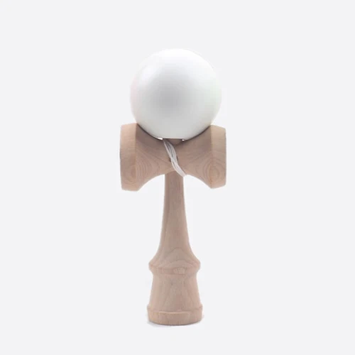 Kendama 18 см полная трещина PU краска деревянный шар Kendama умелое жонглирование мяч игра игрушка Спорт на открытом воздухе - Цвет: Luminous White