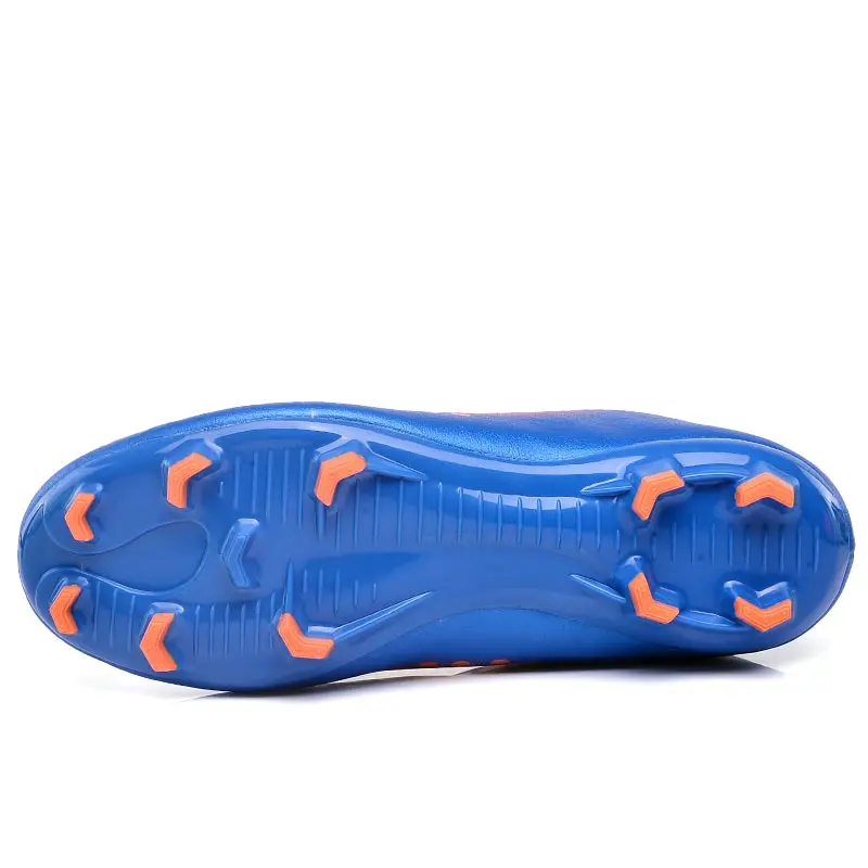 WaterMonkey Fashion Adult Soccer Shoes Outdoors Grass Soccer Boot Long Spike Football Shoes Cleats Shoes High Top Football Boots