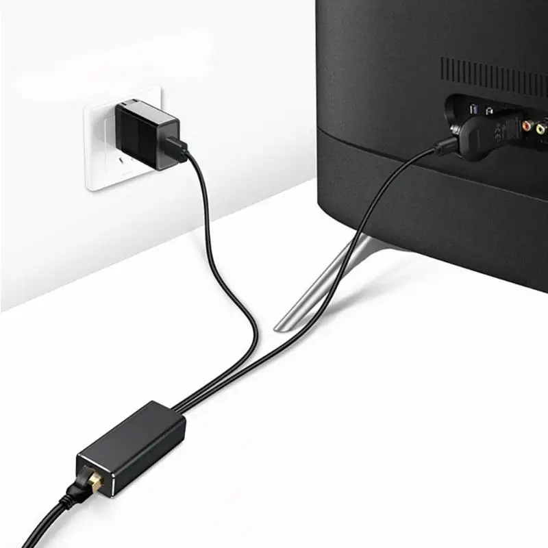 ALLOYSEED JP-S7 Ethernet адаптер Micro USB к RJ45 10/100 Мбит/с сетевой карты для огонь ТВ Stick Chromecast