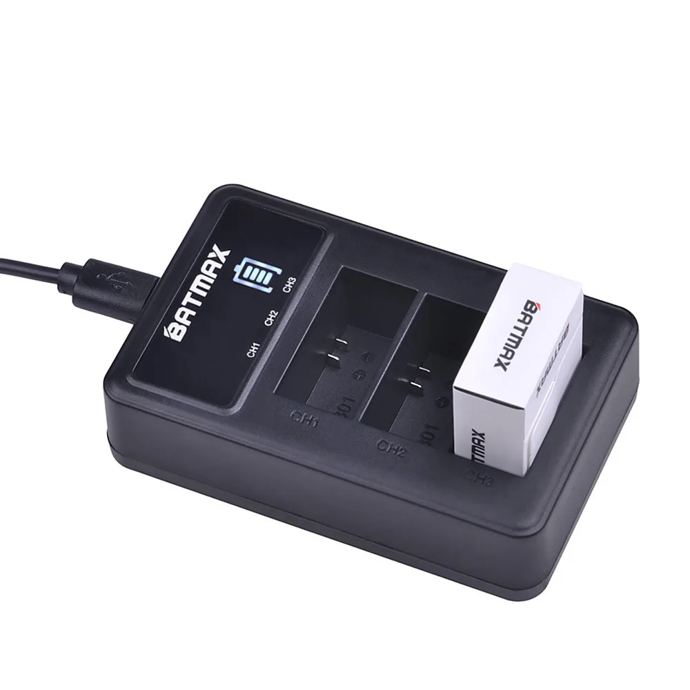 Batmax 2 шт. AHDBT 301 батарея + светодиодный дисплей 3 канальный USB зарядное устройство