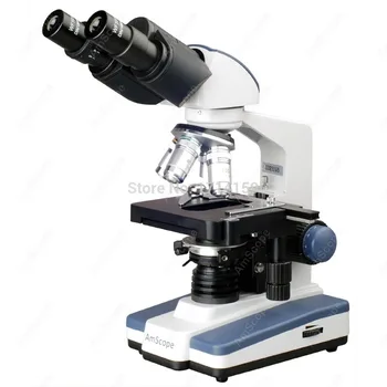 

AmScope 40X-1000X LED Lab Binocular Compound Microscope w 3D Two-Layer Mechanical Stage