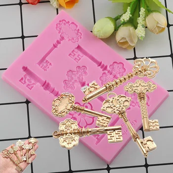 

Classical Key Silicone Mold Fondant Mould Cake Decorating Tool Chocolate Gumpaste Molds Sugarcraft Kitchen Baking Gadget